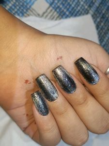 Black Cat-Eye Press-On Nails