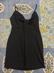ZARA - Chic Black Spaghetti Strap Mini Dress