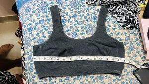 Comfortable Grey Sports Bra