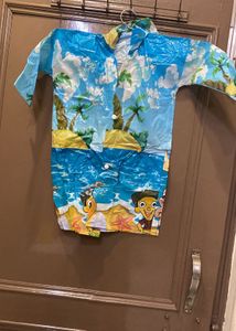 Kids Tropical Print Raincoat