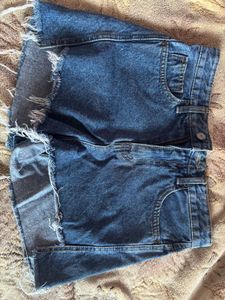 Blue Denim Shorts