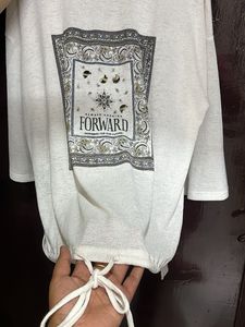 White "Forward" Graphic T-Shirt