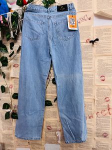 Light Wash Distressed Wide Leg Jeans