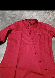 Men's Red Casual Shirt