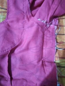 Girl's Festive Pink Anarkali Dress