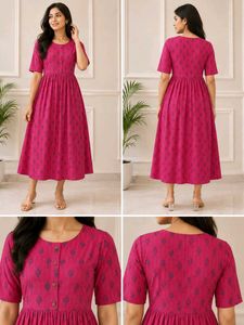 Beautiful Pink Printed Kurta
