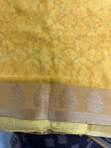 Vibrant Yellow Saree