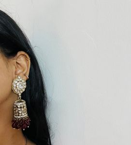 Red Ruby Earring