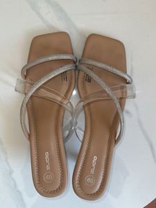 Sparkly Strap Flat Sandals