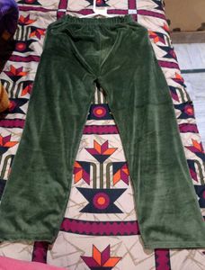 Green Velour Lounge Pants
