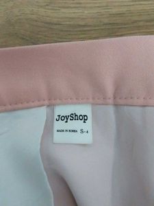 Pink Pleated Mini Skirt