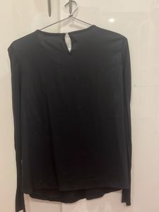 Sequined Black Full Sleeves Top