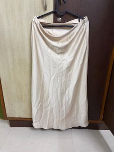 Zara Satin Midi Skirt
