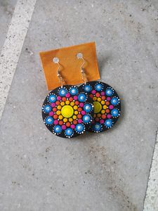 Beautiful Mandala Art Earrings