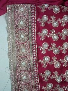 Maroon Embroidered Kurta Set