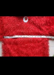 Trendy Red Rucha Dress