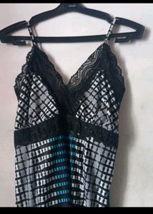 Lace Trimmed Slip Dress