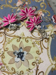 Beaded Bandarwal with Lotus Embellishments