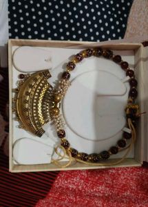 ✨ Elegant Traditional Beaded Necklace | Ethnic Par