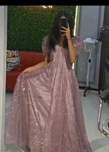 Stunning Pink Glitter Gown