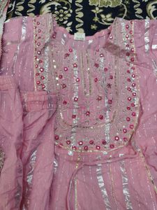 Pink Garara With Dupatta