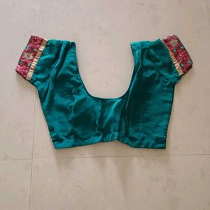 Beautiful Teal Embroidered Saree