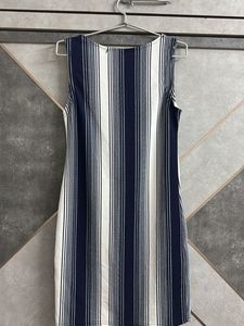 Classic Striped Sleeveless Dress
