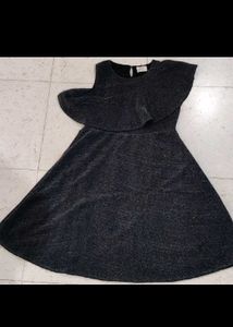 Black shimmer party dress
