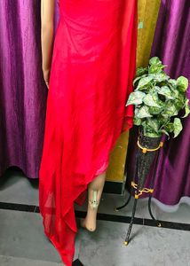 Vibrant Red Dupatta beautiful look