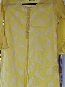 Rangmanch Yellow Printed Kurta