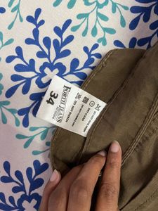 Girls Stylish Brown Cargo Pants
