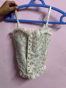 Vintage Floral Lace Corset Top + dress