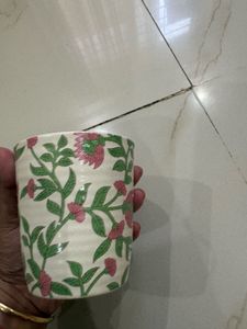 Vintage Floral Ceramic Cup