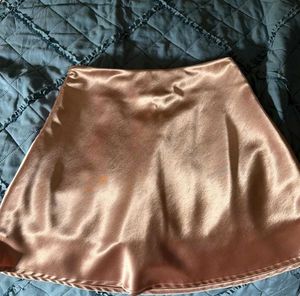 Satin Mini Skirt