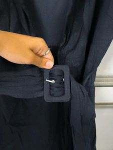 Zara Navy Blue Sleeveless Jumpsuit