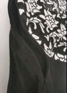 🦨Floral Lace Black&amp;White Dress