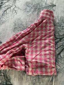 Pink Gingham Cropped Jacket
