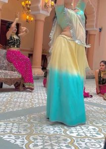 Designer Ombre Lehenga Choli Set