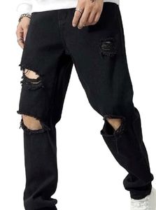 Men’s Black Ripped Jeans by B/Wolves