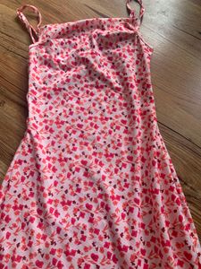 Cute Floral Print Midi Dress