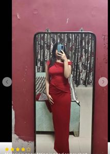 newme maroon ruched one shoulder maxi dress