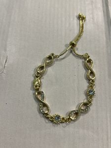 Elegant Infinity Bracelet with Crystals