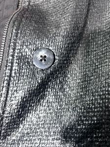 GUESS Shiny Black Double-Breasted Trench Coat