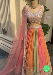 Designer Lehenga Choli Set unsteached