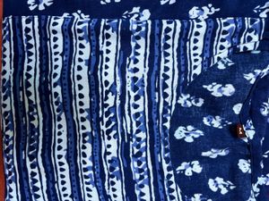 Blue Cotton Kurti | Comfortable