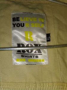 Casual Light Yellow Shirt - Men's Size M