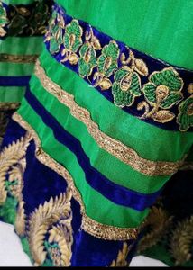 Elegant Green Embellished Anarkali Dress