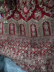 Red &amp; Gold Bridal Lehenga
