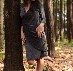 Sparkly Wrap Dress