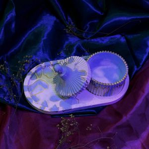 Unique Blue Shell Trinket Dish